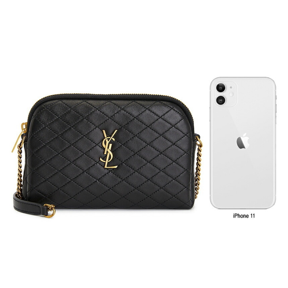 Saint Laurent Gaby zipped pouch black quilted lambskin leather - Picture 9 of 9